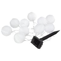 Lichterkette Solar LED Lampions wei� 10er 3Meter Licht: ...