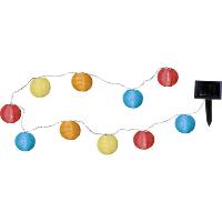 Lichterkette Solar LED Lampions bunt 10er 3M Licht: Cool...