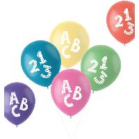 Luftballons Schulanfang 33cm - 6 St�ck
