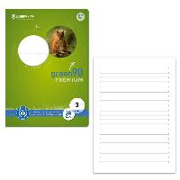 STAUFEN Green Schulheft Lin3 A5 16 Blatt 90g/qm 14 Doppe...
