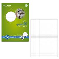 STAUFEN Green Schulheft Lin7 A5 16 Blatt 90g/qm 7mm kariert