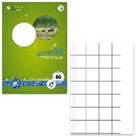 STAUFEN Green Schulheft Lin10 A5 16 Blatt 90g/qm 5mm kar...